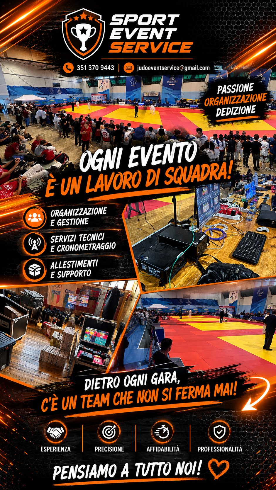 Collage attività Sport Event Service