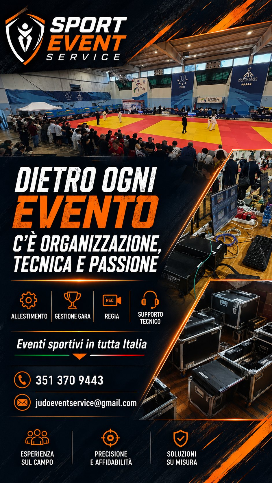 Passione e organizzazione eventi sportivi